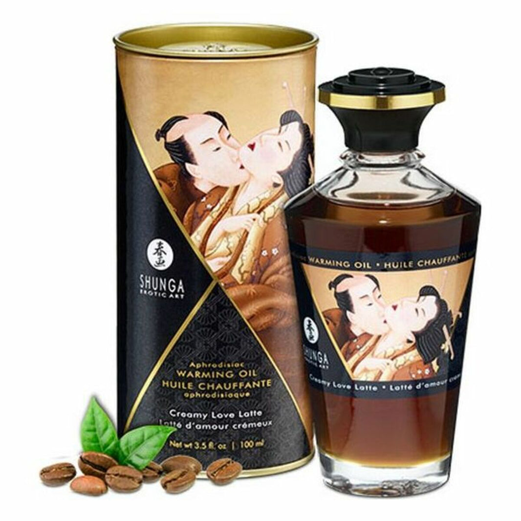 Erotisk Massageolja Shunga Kaffe/ Café Vitt kaffe (100 ml) (100 ml)