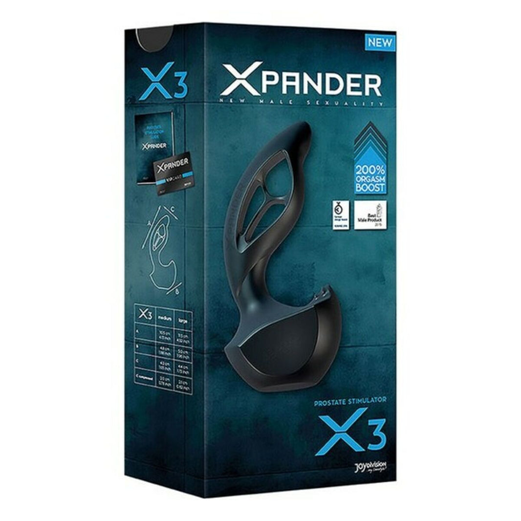 Xpander X3 Silikon Noir Prostatastimulator Joydivision Xpander X3 Svart