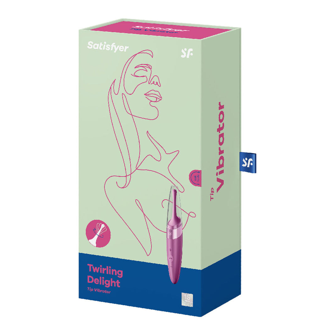 Krökt klitorisvibrator Curve Satisfyer Cerise