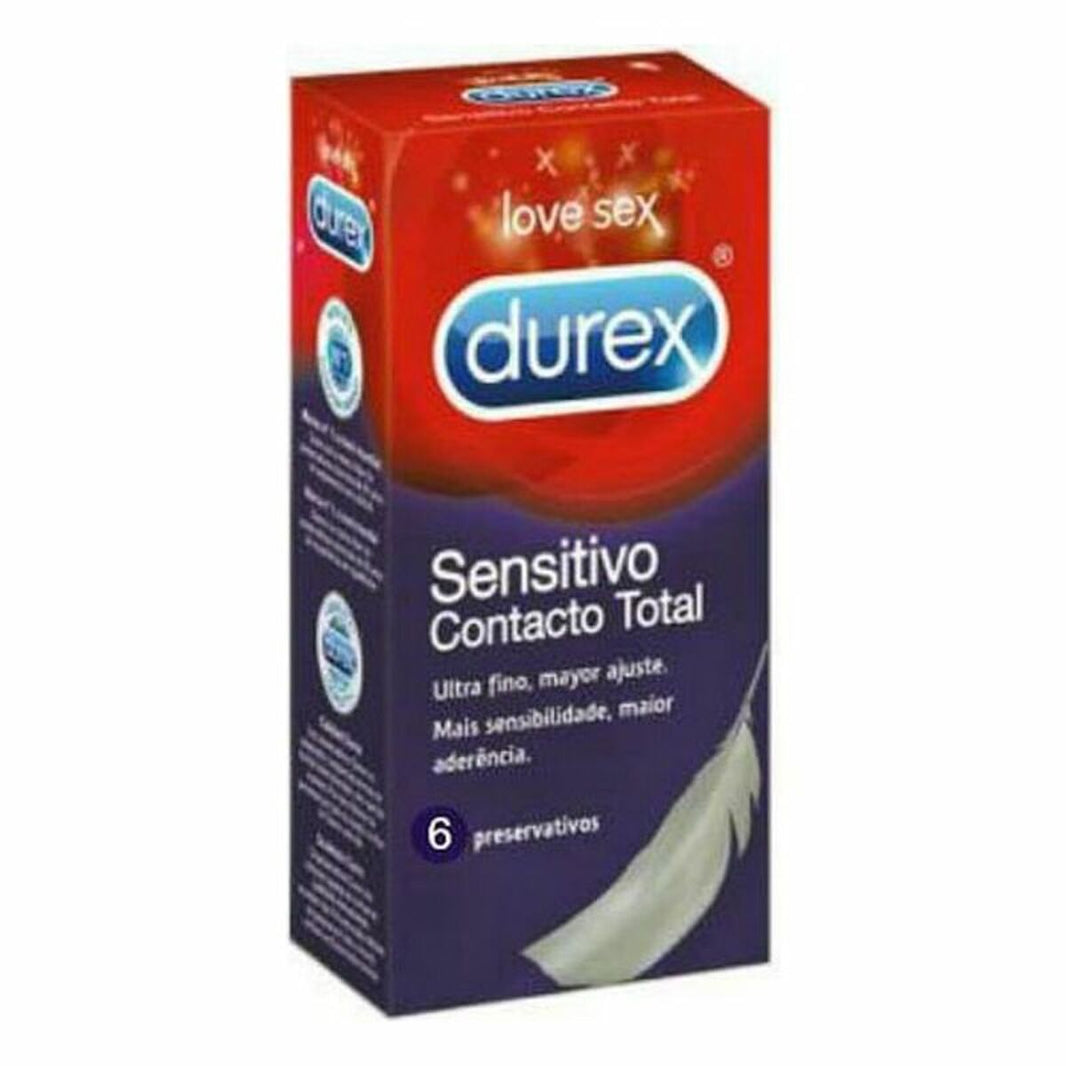 Kondomer Durex Sensitivo Contacto Total 6 Delar 1 Delar