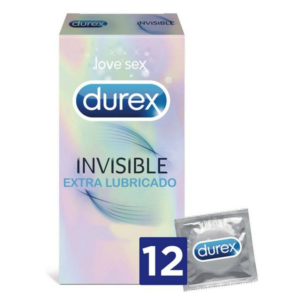 Kondomer Invisible med extra glidmedel Durex 5052197049169 24 antal (12 uds)