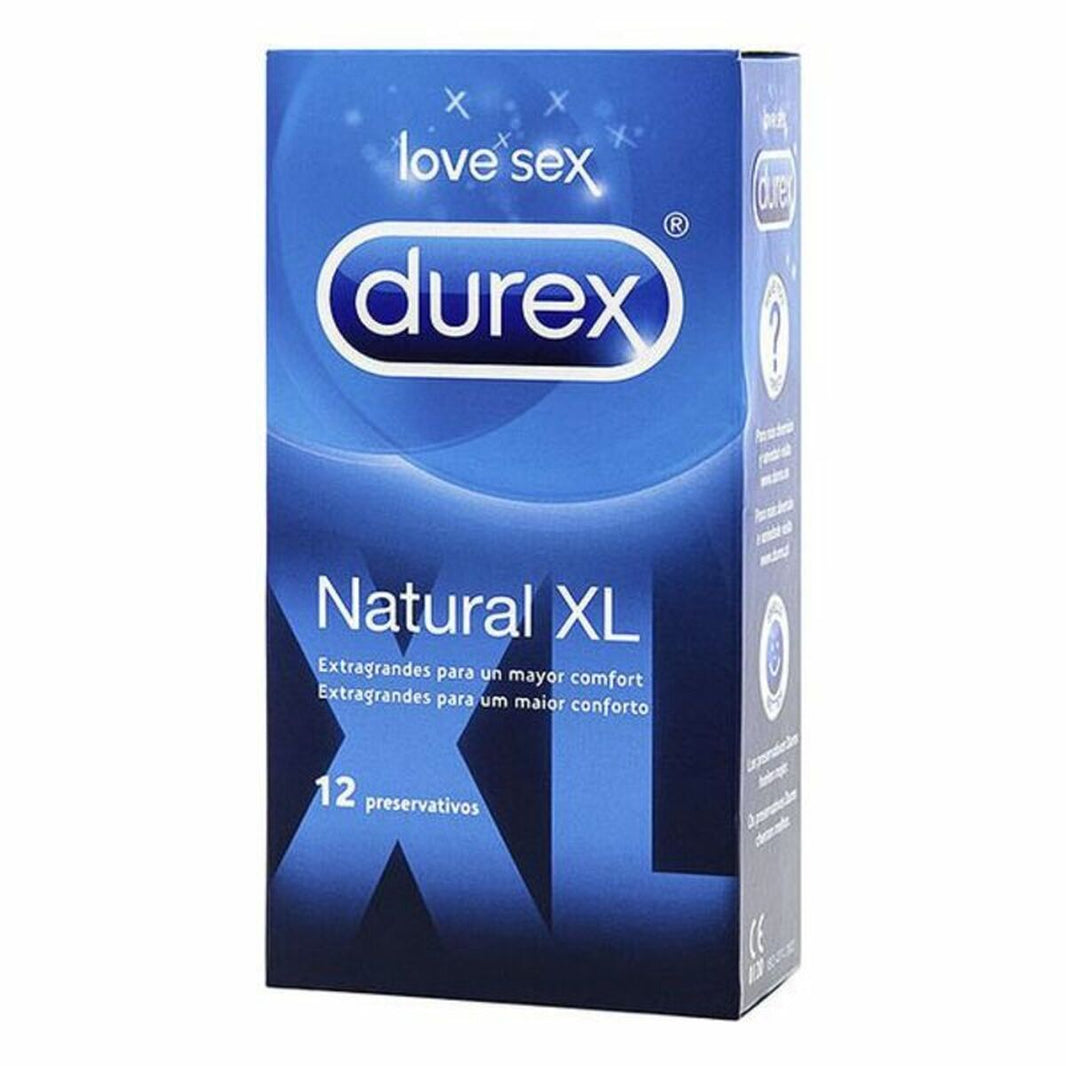 Kondomer Durex Natural (Storlek XL) (12 uds)